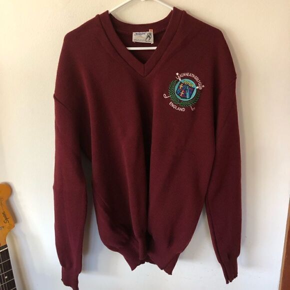 Vintage Acrylic Golf Cardigan - Picture 1 of 8